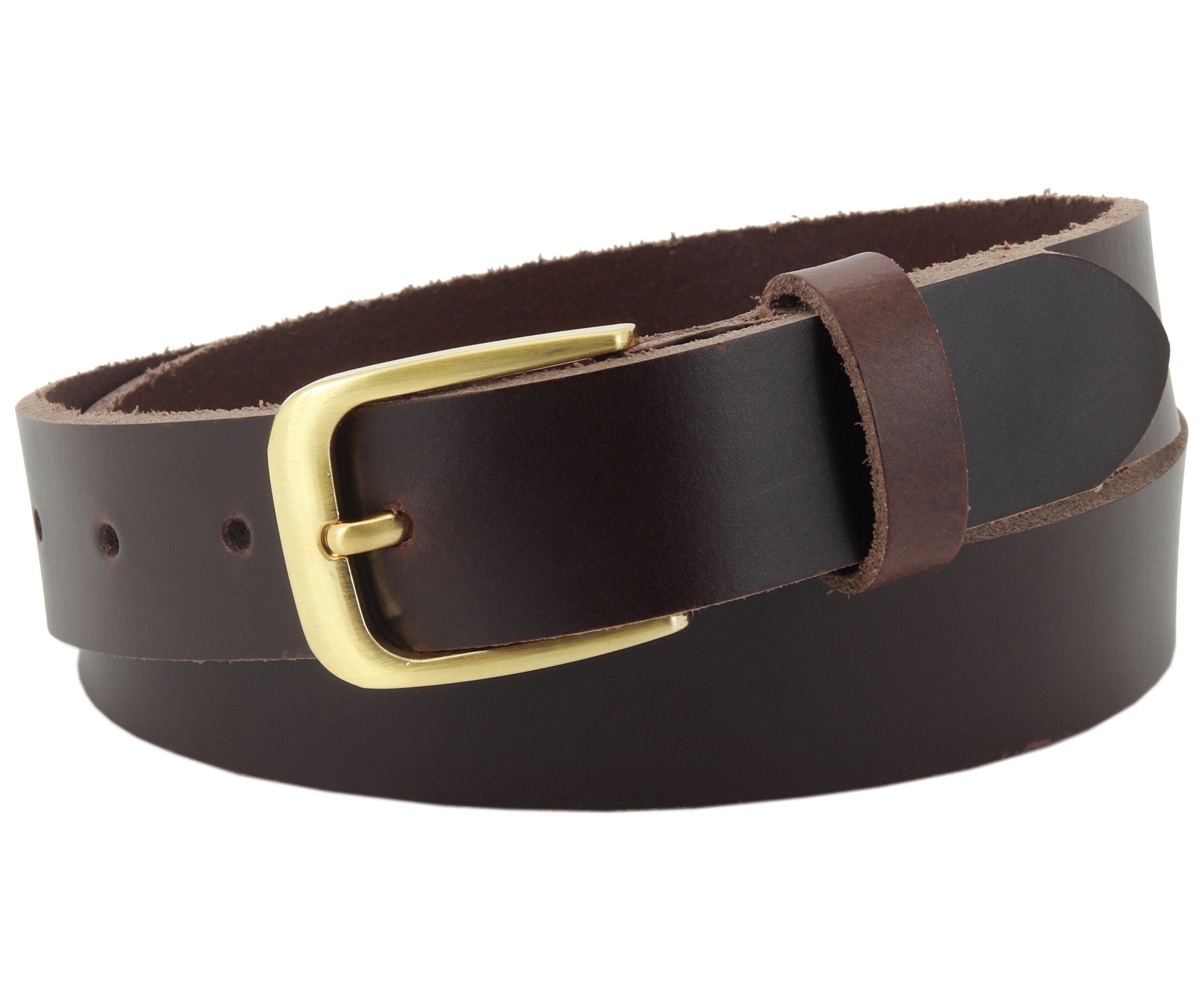 COLOGNEBELT Ledergürtel C16-PL 3 cm breiter Ledergürtel in Dunkelbraun mit günstig online kaufen