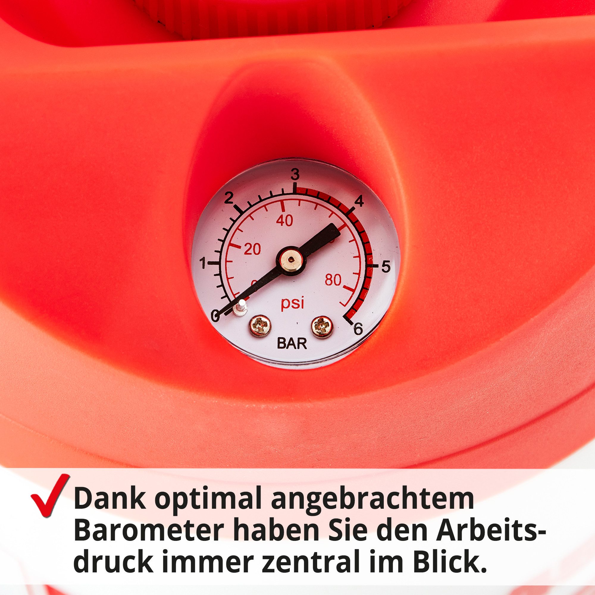 Hecht Drucksprühgerät 4500 mit Mesing Spritzrohr und Düse, inklusive Schultergurt, 3bar, 5 Liter