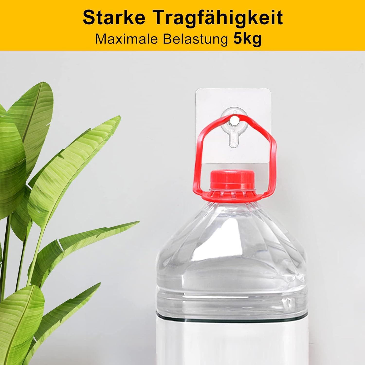 FELIXLEO Klebehaken Bilderhaken Selbstklebend mit Kleiner Schaber, (20-St) – Bild 4 von 5