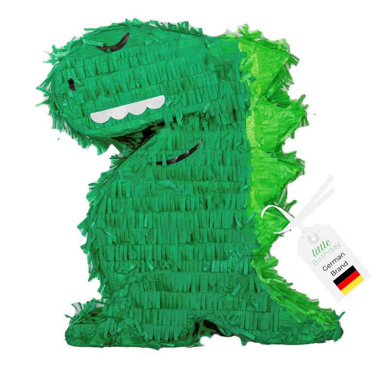 little Birthday Pinata little Birthday - 1x Dinosaurier Pinata, ohne Süßigkeiten, 40 x 33,5 x 9 cm, grün