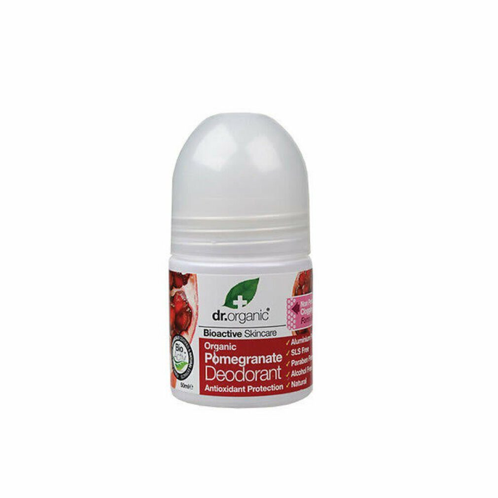 Dr. Organic Deo-Roller Dr Organic Pomegranate Deodorant Roll On 50ml