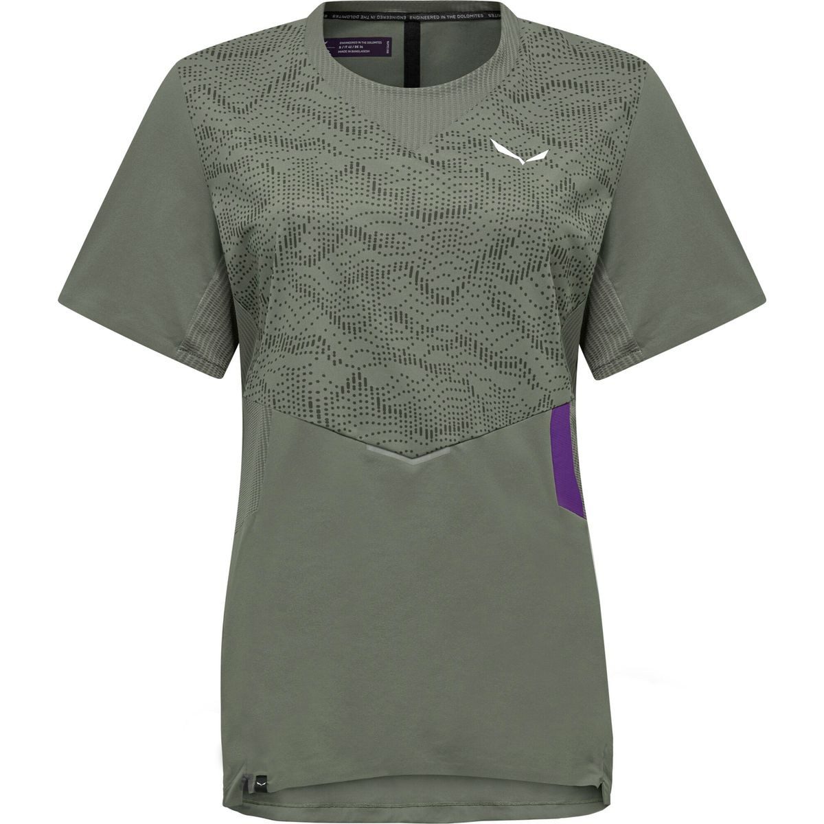 Salewa Kurzarmshirt Pedroc Tech Dry'ton T-shirt W Perfektes Damen-Baselayer für Outdoor-Abenteuer mit atmungsaktivem