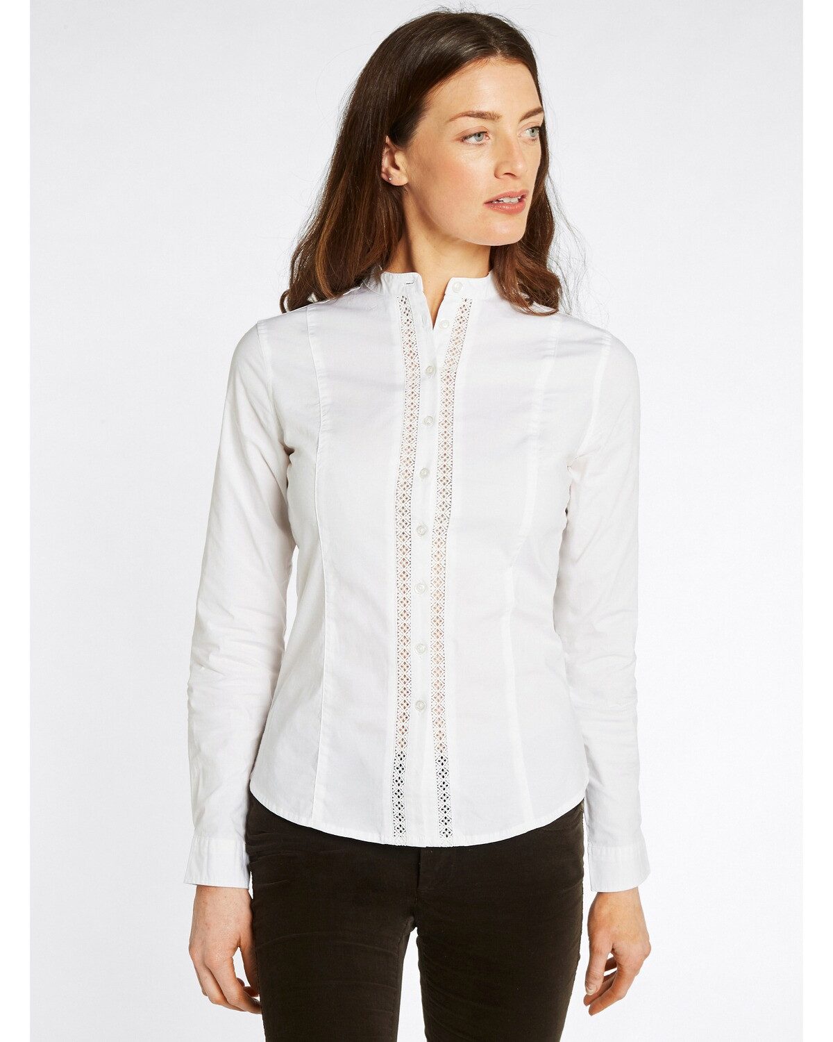Dubarry Langarmbluse Bluse Waterlily mit Spitzeneinsatz