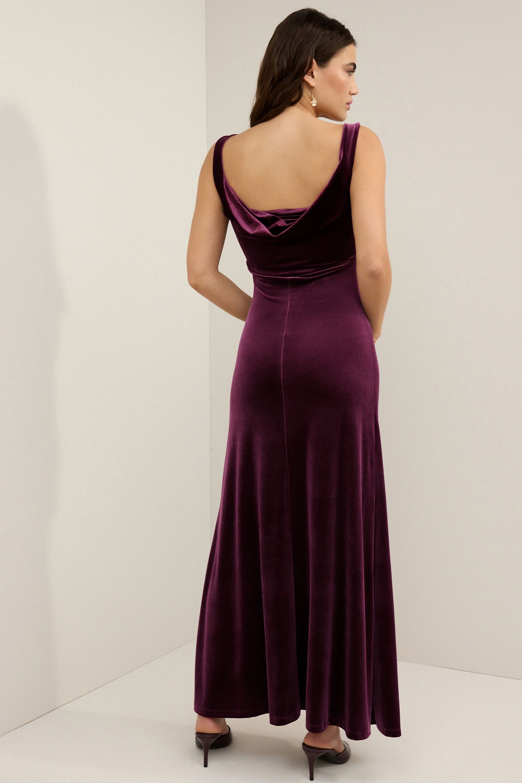 Next Samtkleid Maxikleid aus Samt mit günstig online kaufen