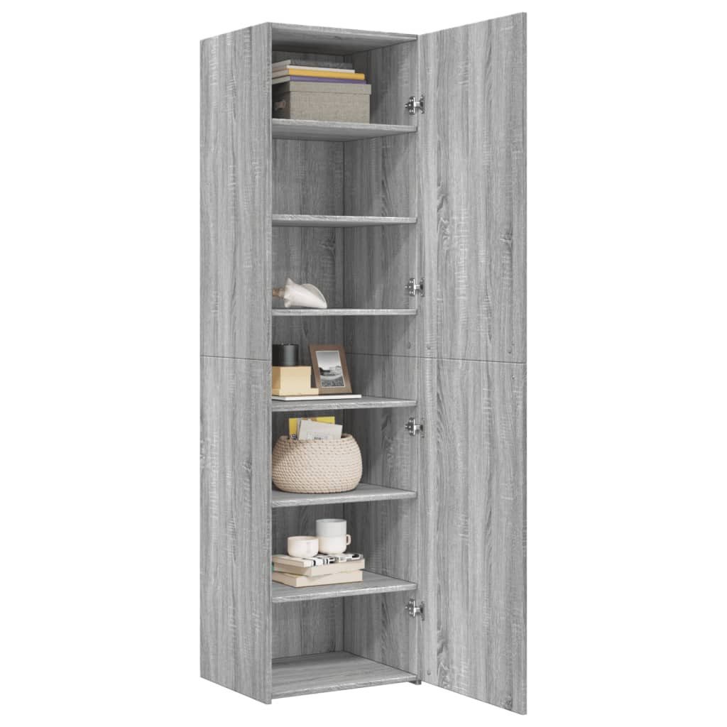 vidaXL Highboard Highboard Grau Sonoma 50x42,5x185 günstig online kaufen