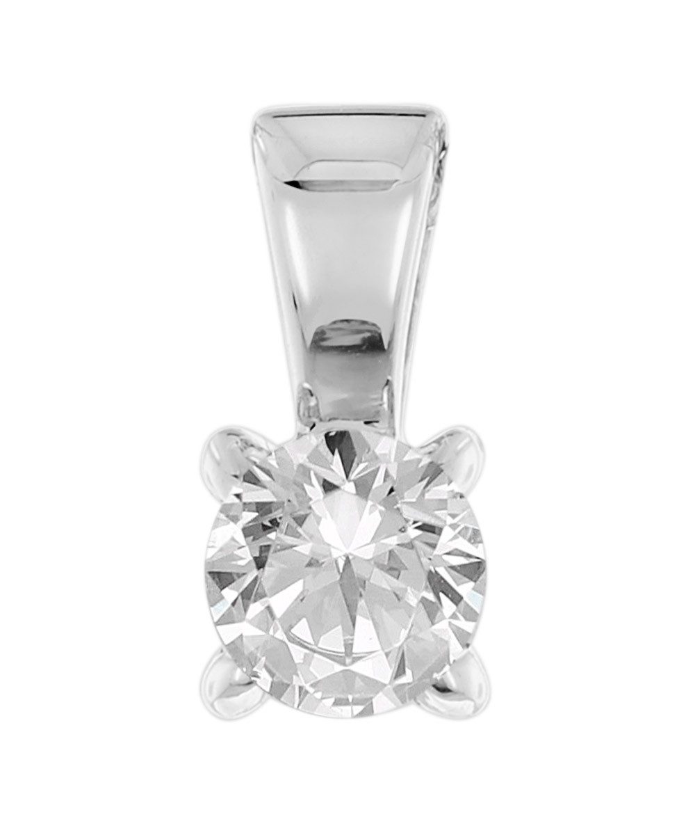 Glizz Kettenanhänger GL1069, Lab Grown Diamant-Anhänger 0,25 Karat 333 Weißgold