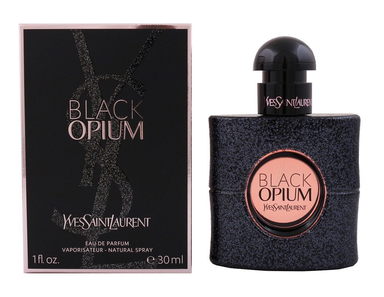 YVES SAINT LAURENT Eau de Parfum BLACK OPIUM FOR HER EDP, mit fruchtig-aromatischem Auftakt