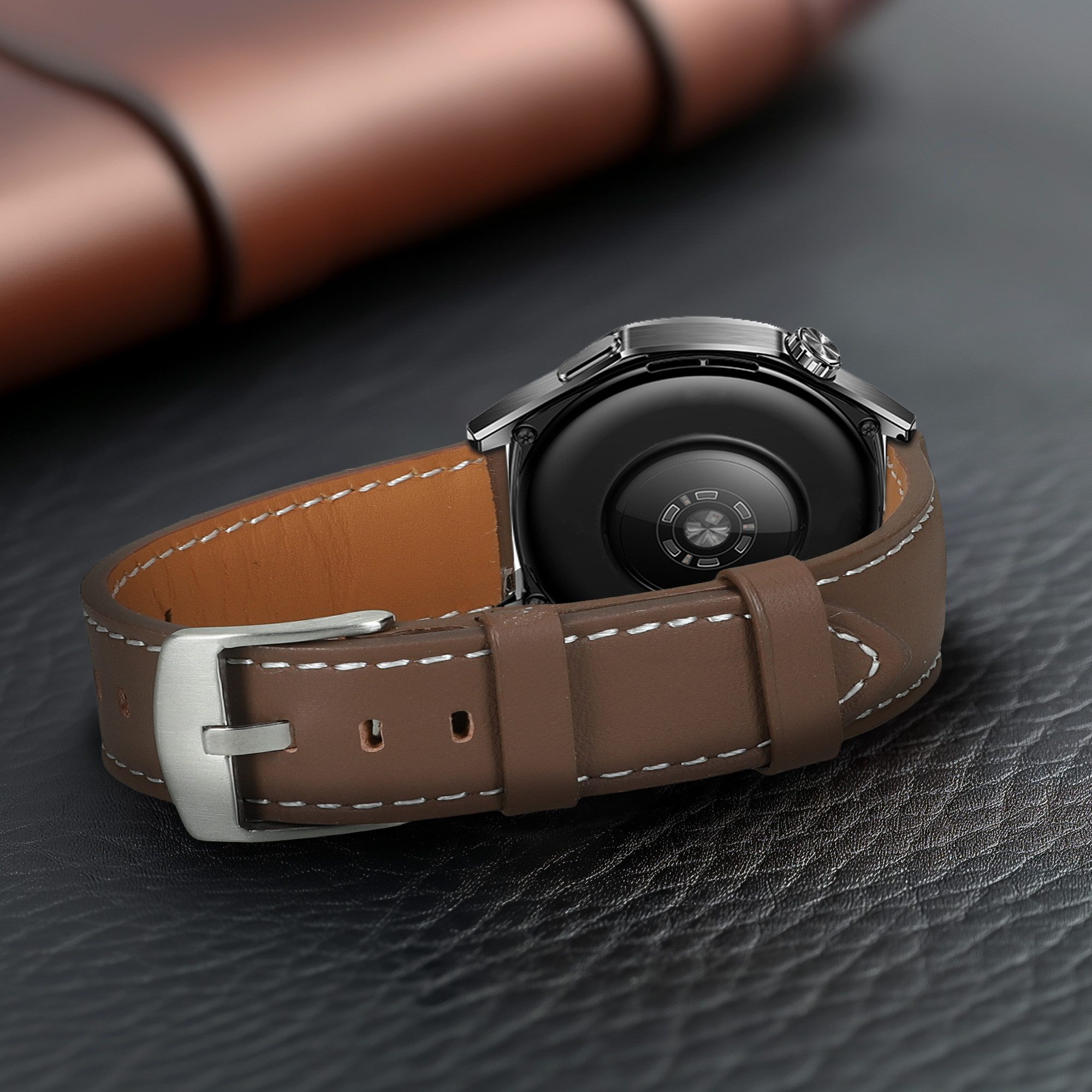 kwmobile kwmobile Echtleder Uhrenarmband für Huawei Watch GT5 46mm / GT5 Pro Smartwatch, 1-tlg., Leder Armband für Huawei Watch GT5 46mm / GT5 Pro 46mm / GT4 46mm /