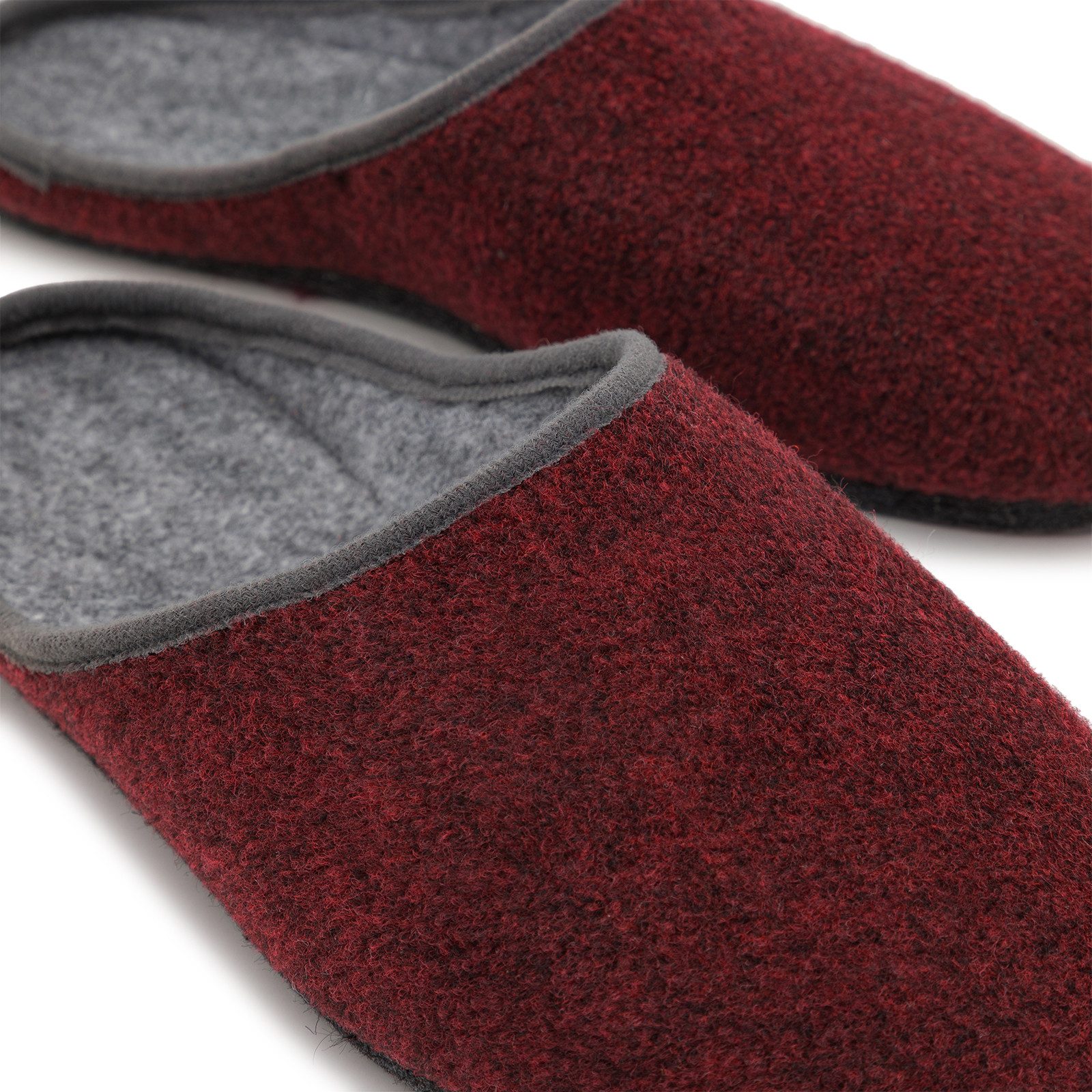Pantoffelmann Filz Pantoffel Herren Damen Hauspantoffel Filzpantoffel Hausschuhe Pantoffel (1 Paar) Filzpantoffeln, Gästepantoffel besonders leicht