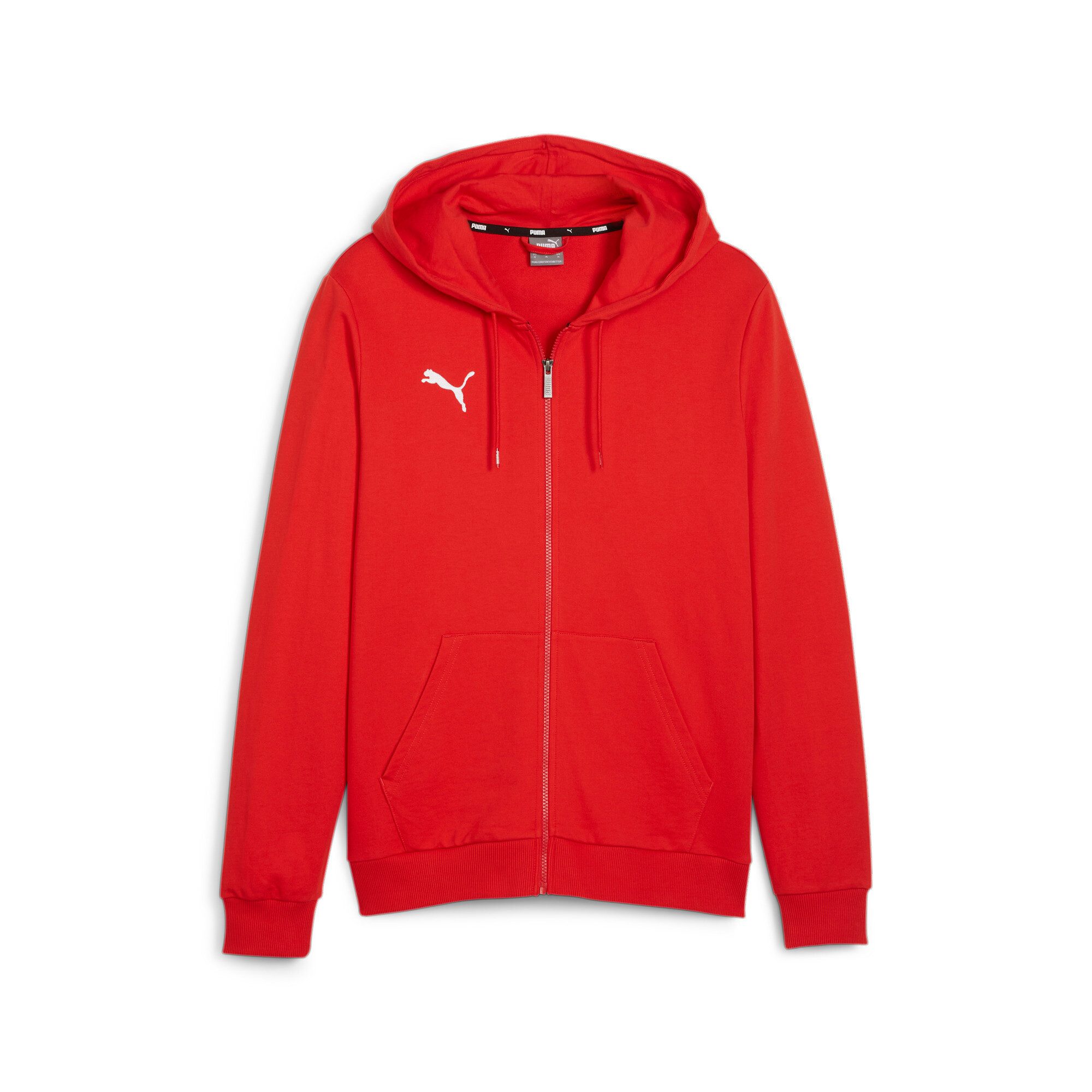PUMA Kapuzensweatjacke TEAMGOAL CASUALS HOODED JACKET mit Kapuze, für Fußball und Freizeit, mit Reißverschluss