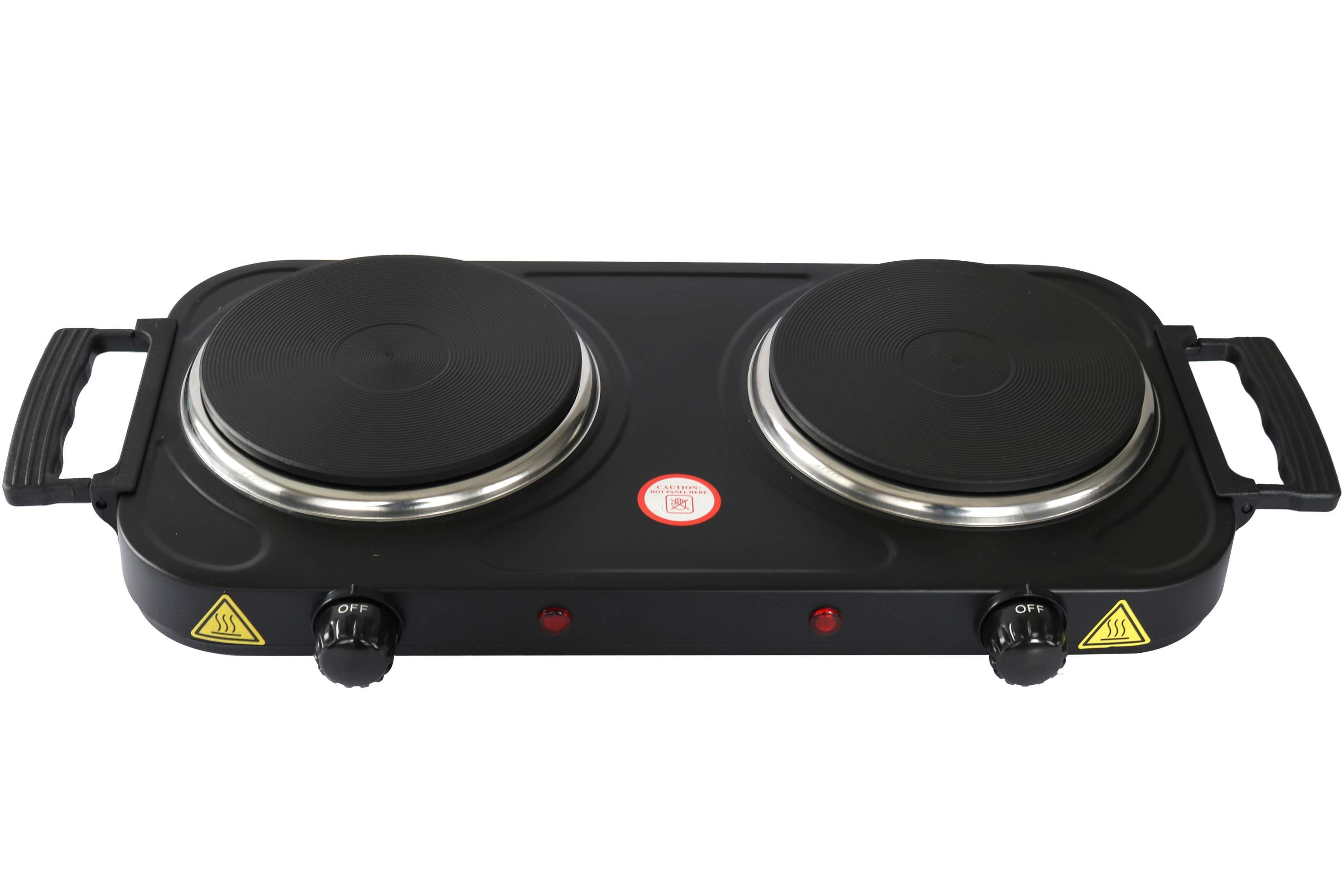 DESKI Doppelkochplatte Doppelkochplatte 2000W Elektro Kochplatte Kochen Küche Camping Garten