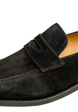 Henry Stevens Marshall PL Businessschuh Loafer Herren Halbschuhe Leder handgefertigt, Anzugschuhe Slipper