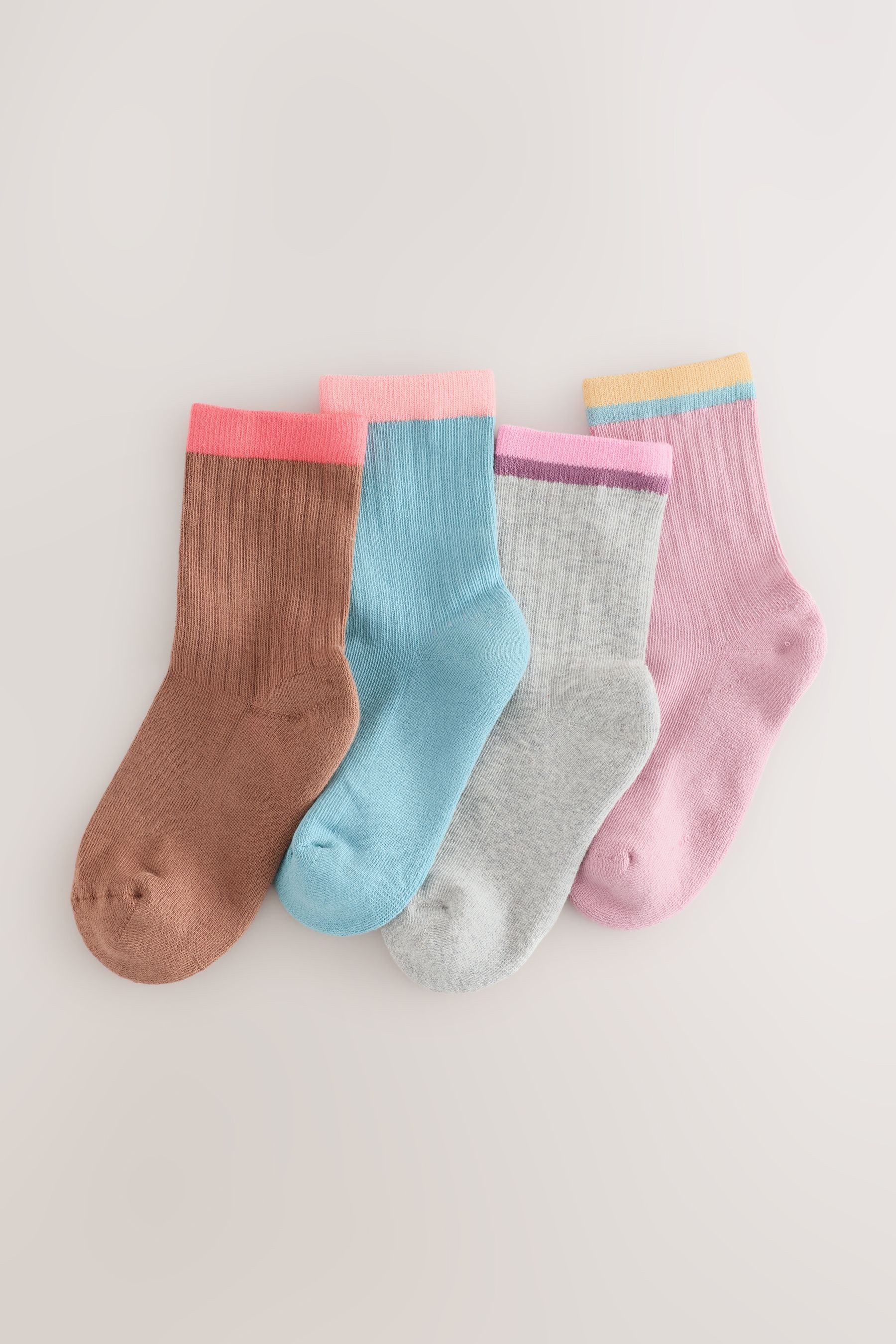 Next Kurzsocken Knöchelsocken mit gepolsterter Sohle, 4er-Pack (4-Paar)