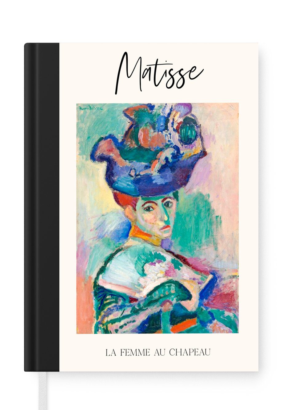 MuchoWow Notizbuch Alte Meister - Matisse - La femme au Chapeau, Journal, Merkzettel, Tagebuch, Notizheft, A5, 98 Seiten, Haushaltsbuch