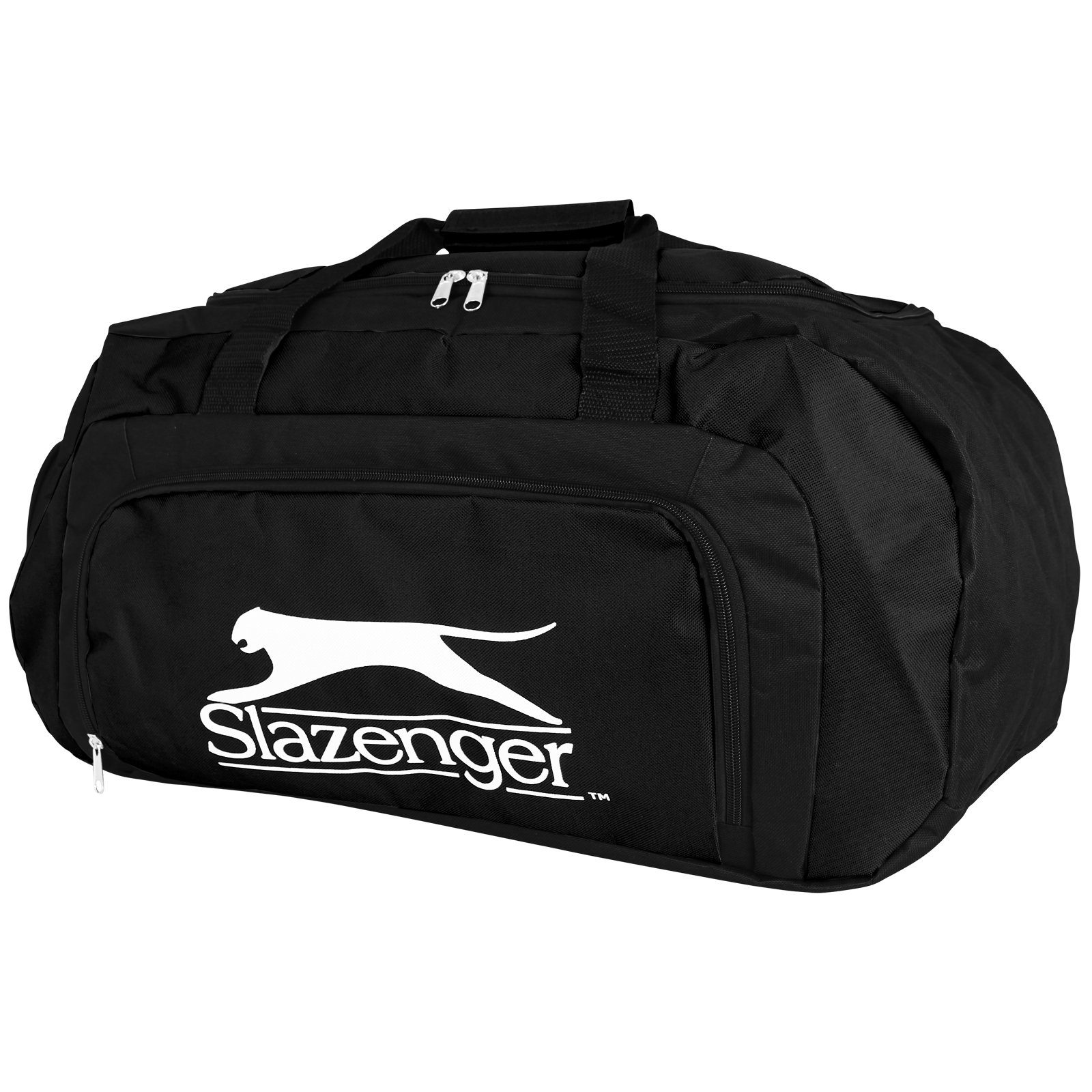 Freizeit Freizeittasche Tasche Fitness Farbwahl Trainingstasche Sport Schuhfach Reisetasche, Slazenger Sporttasche EDCO Gepäck 55L Reisegepäck Schwarz