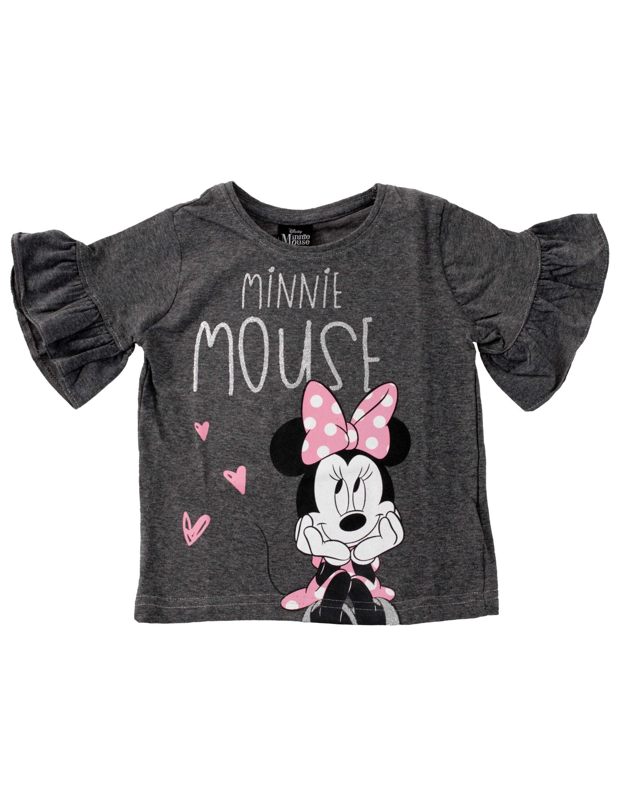Mouse Disney T-Shirt (1-tlg) Dunkelgrau Shirt Minnie
