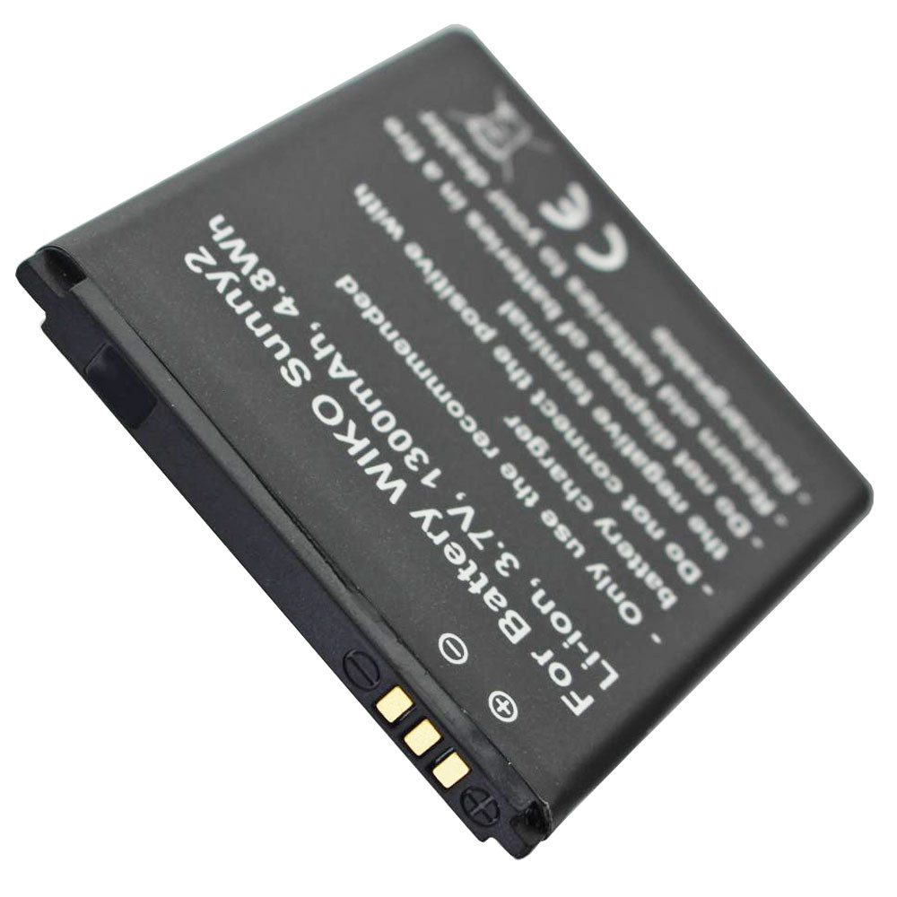 Akku passend für WIKO Sunny 2, Wiko 2510 3,7 Volt 1300mAh Lithium-Ion Akku