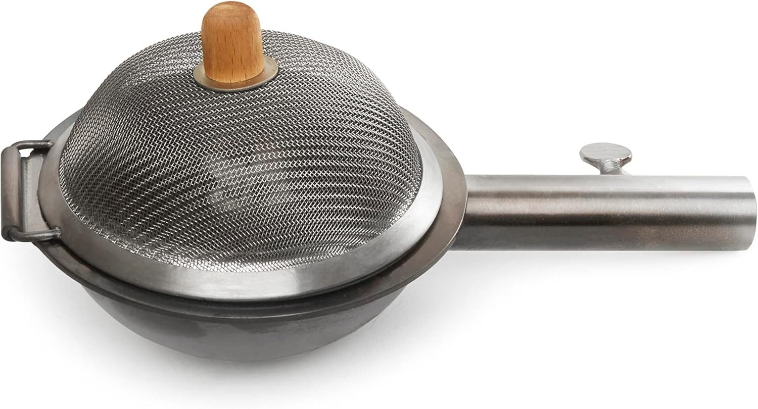 Kikkerland Popcorn-Pfanne Kikkerland Huckleberry Popcorn Maker aus Edelstahl, Edelstahl