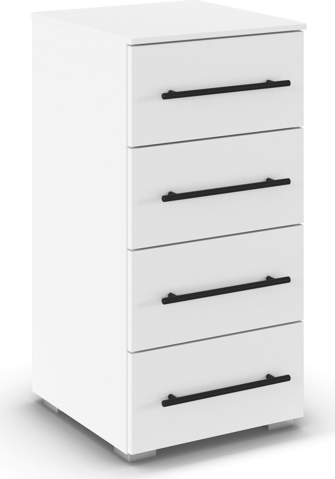 OTTO home Schubkastenkommode Kommode Sideboard Schubladenkommode Schlafzimmerkommode AVOLA (Breite 40 cm inkl. SOFT-CLOSE-FUNKTION mit Dekorfront), Beimöbel 80 cm breit, 4 Schubladen mit viel Stauraum, MADE IN GERMANY