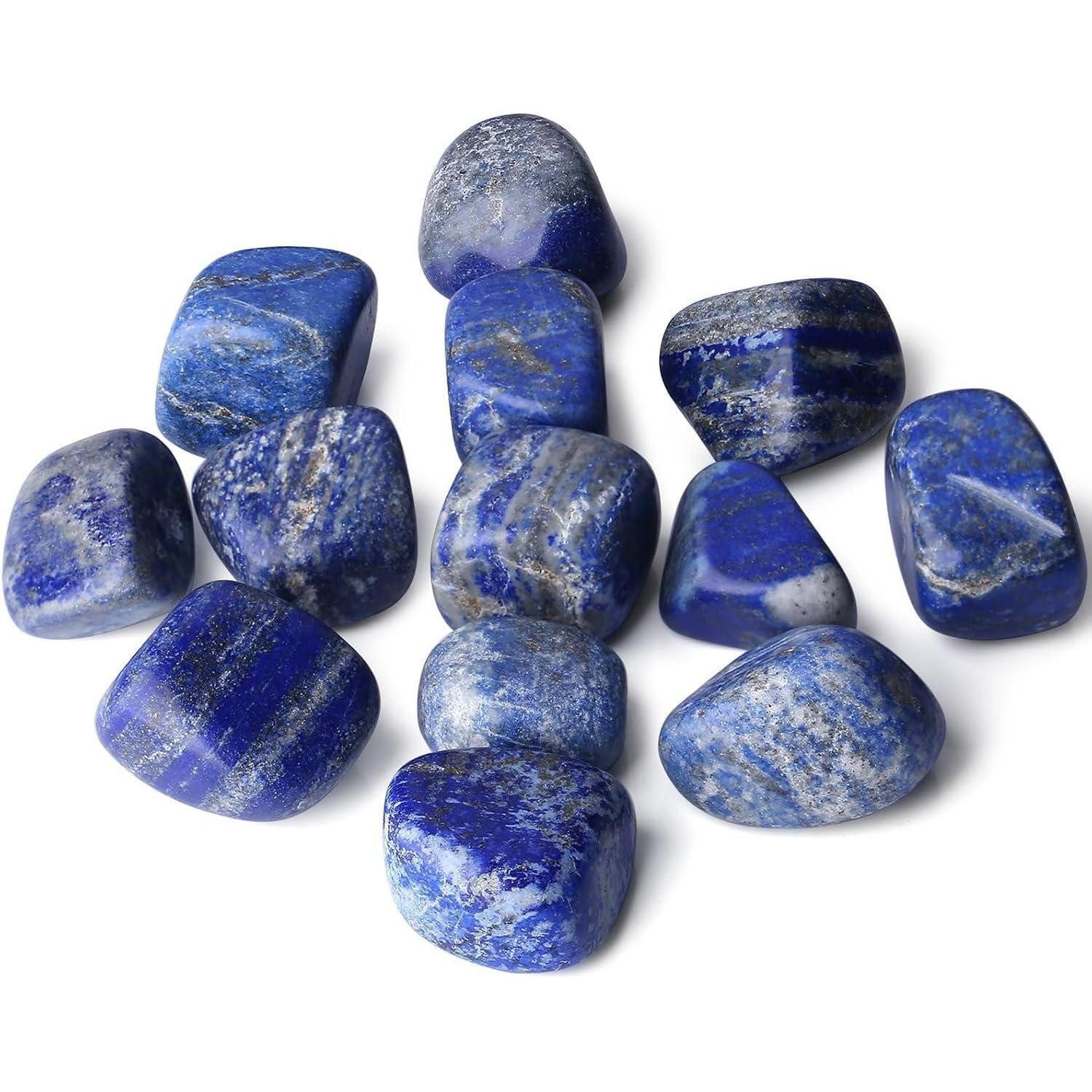 LuxusKollektion Edelstein Trommelsteine Lapislazuli Edelsteine Kristalle 100g P-lapislazuli