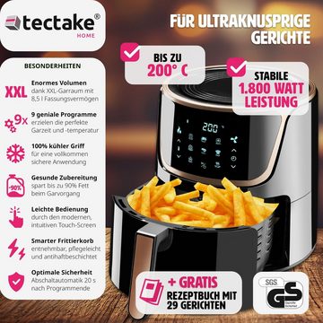 tectake Heißluftfritteuse Mika, 1800 W