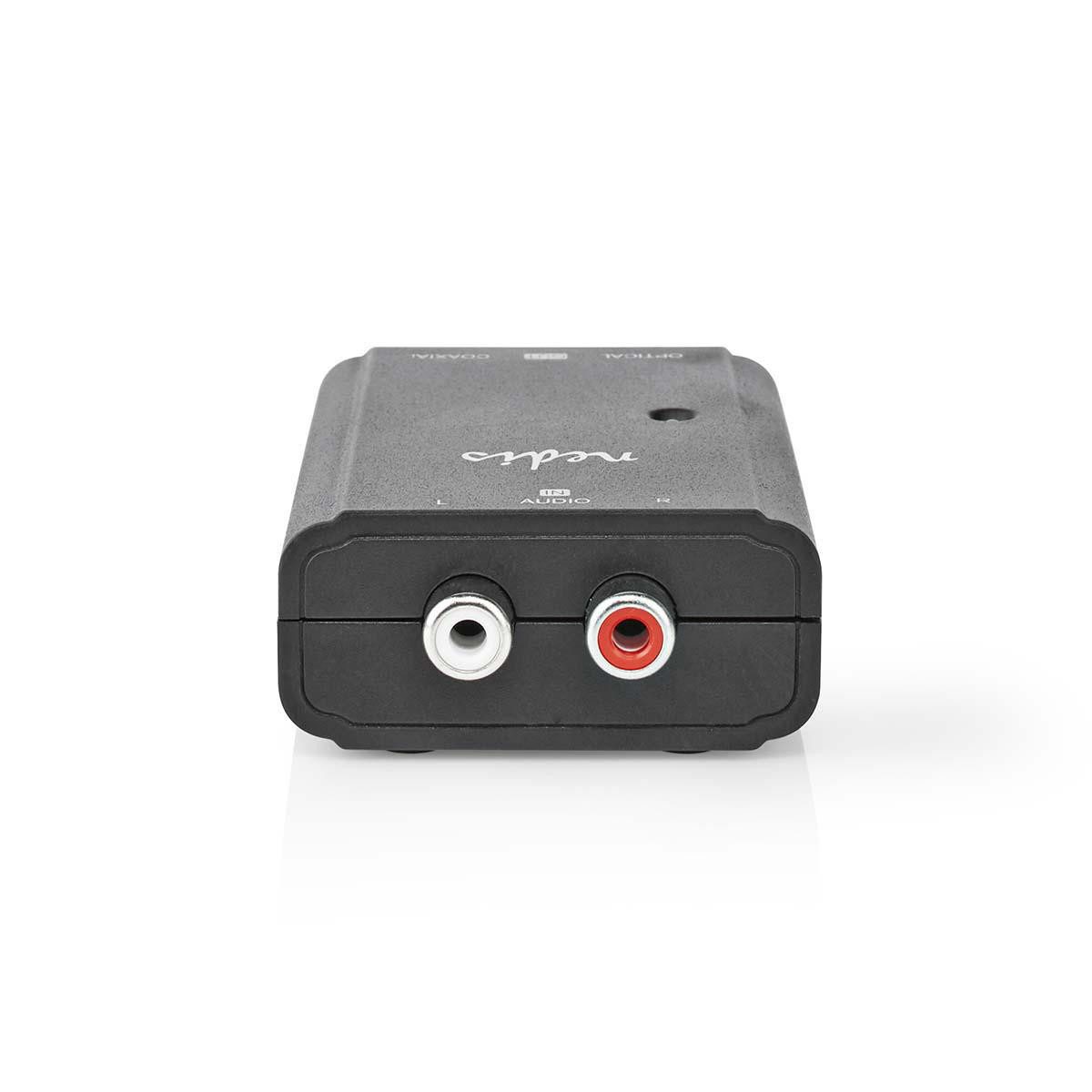 Nedis Audio-Wandler ACON2508BK, (1 St), RCA, S/PDIF, Toslink, für ältere Geräte, digitale Signalübertragung