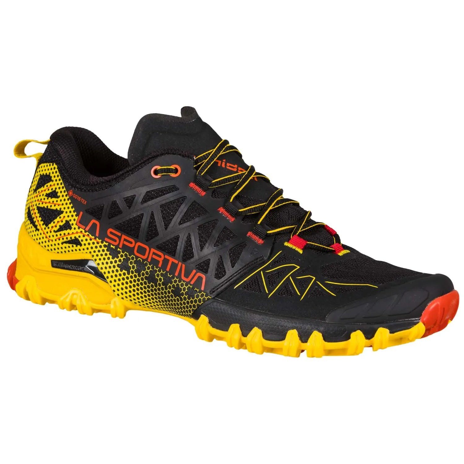 Trail-Laufschuhe Bushido II GTX (wasserdicht) schwarz/gelb Herren Wanderschuh