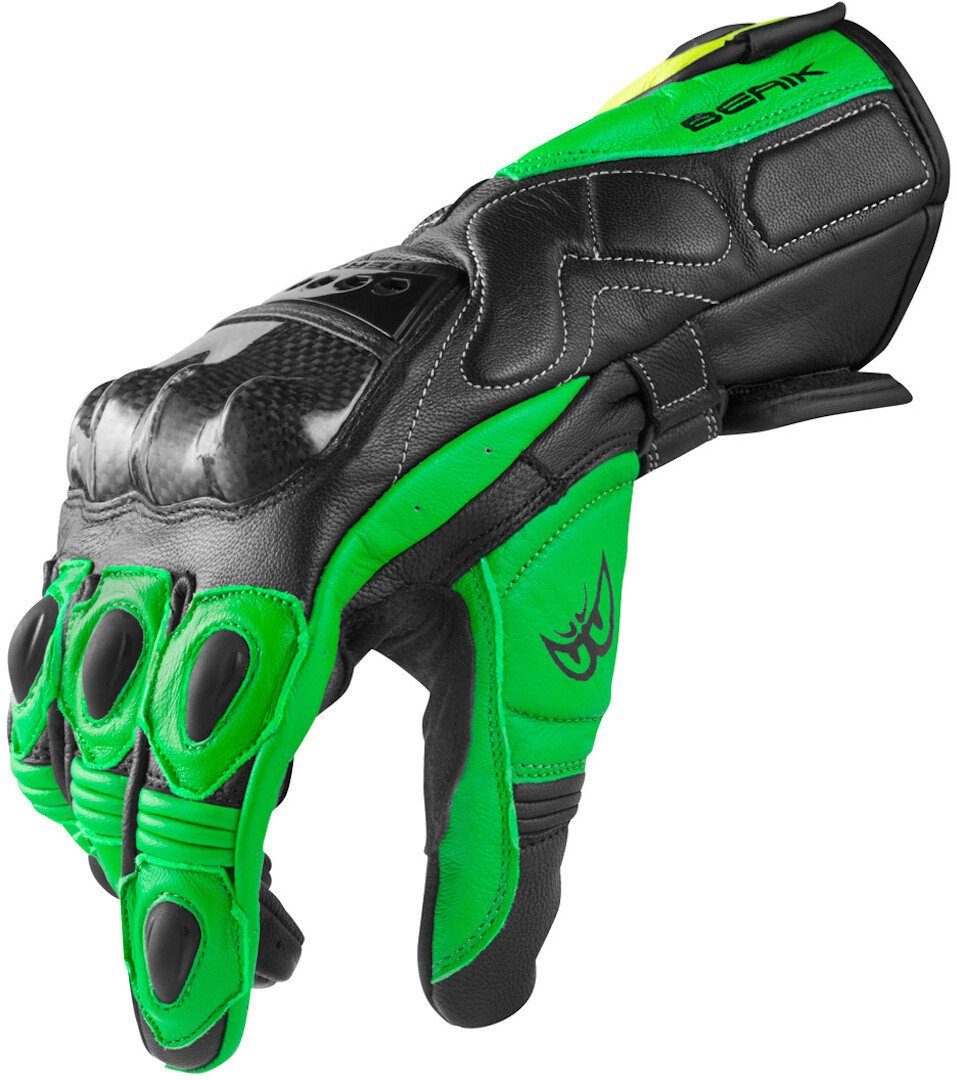 Motorradhandschuhe Motorradhandschuhe Berik Black/Green TX-1