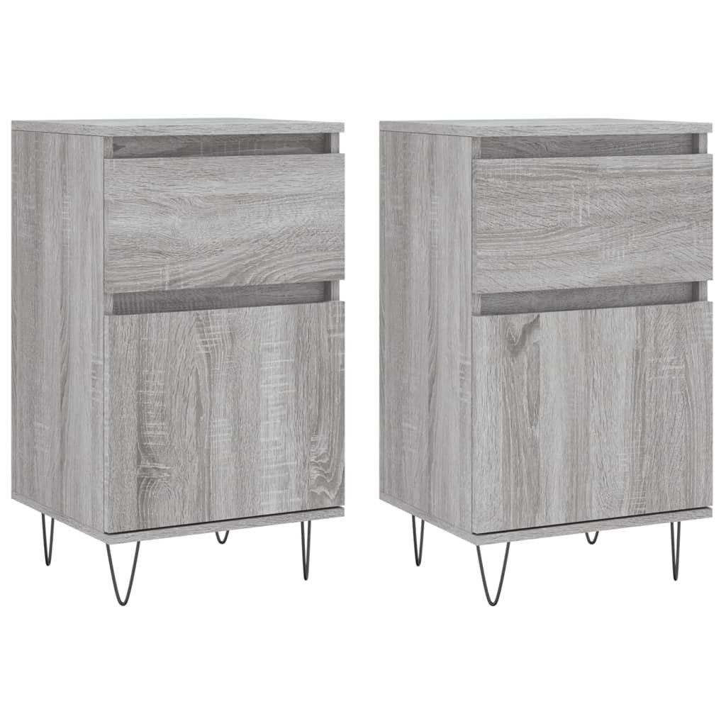 vidaXL Sideboard Sideboards 2 Stk. Grau günstig online kaufen