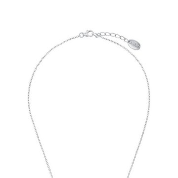 s.Oliver Silberkette für Damen, 925 Sterling Silber, Zirkonia synth. (2-tlg., Halskette)