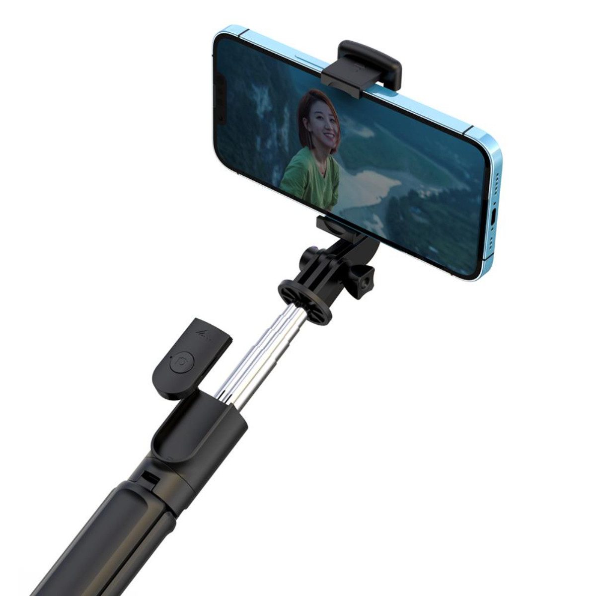 XO Selfie-Stick SS09, Bluetooth Fernbedienung und Stativ für stabile Selfies und Videos
