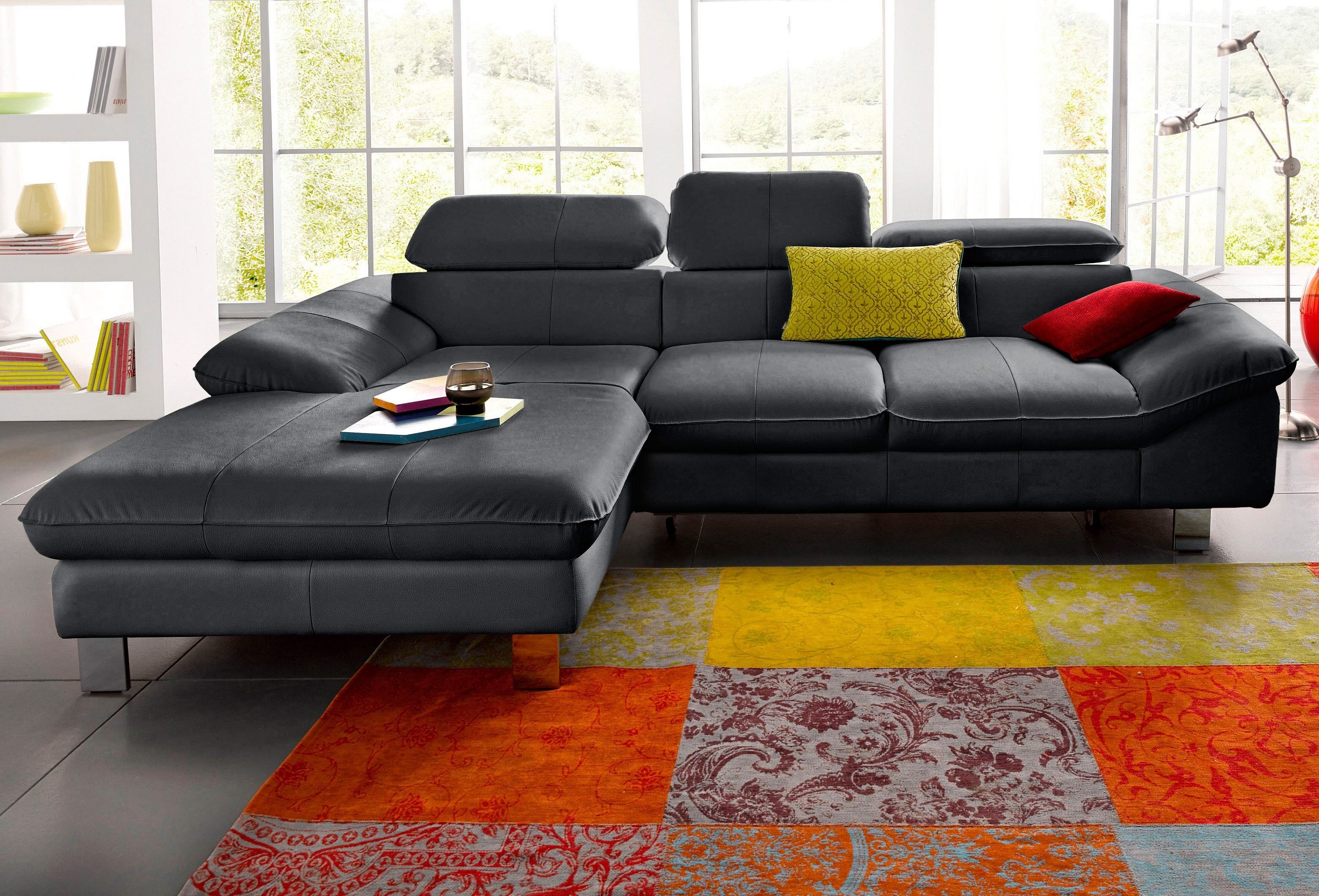 COTTA Ecksofa Driver L-Form, mit Kopfteilverstellung, wahlweise mit Bettfunktion & Bettkasten