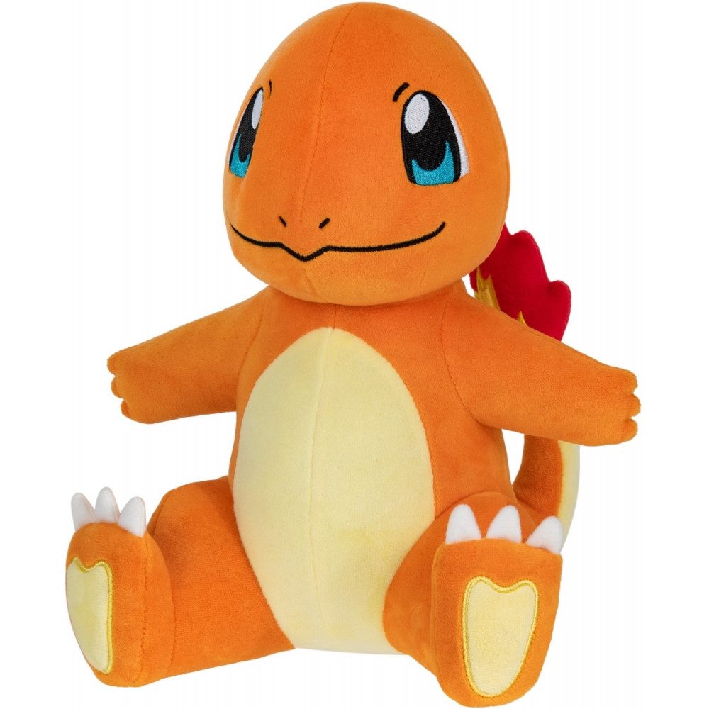 Jazwares Plüschfigur Glumanda #2 Plüschfigur 30 cm für Pokémon-Fans. (Offiziell lizenziert, Hochwertige Verarbeitung)