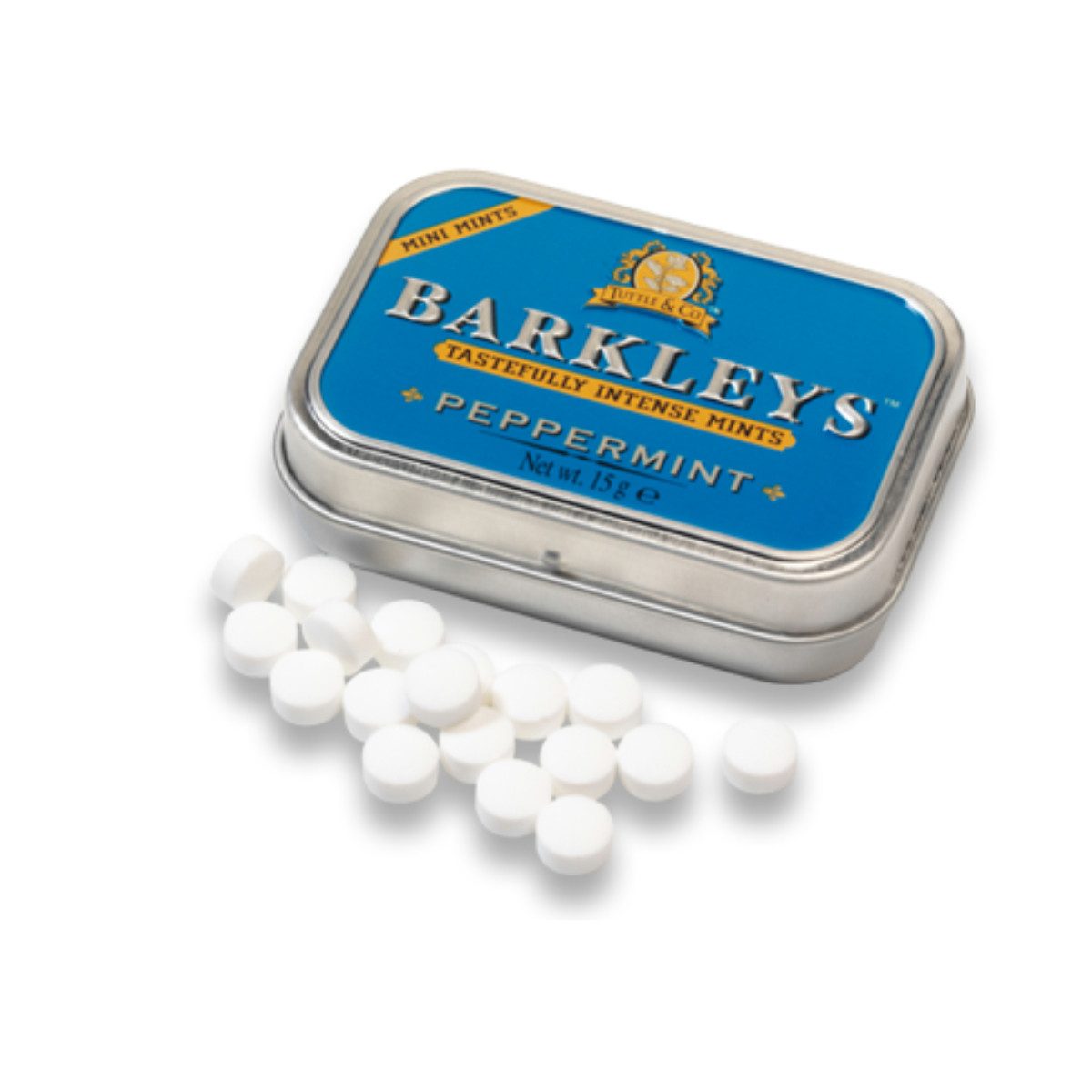 BARKLEYS Süßigkeit, Barkleys Mini Peppermint Pastillen mit Pfefferminz zuckerfrei 15g