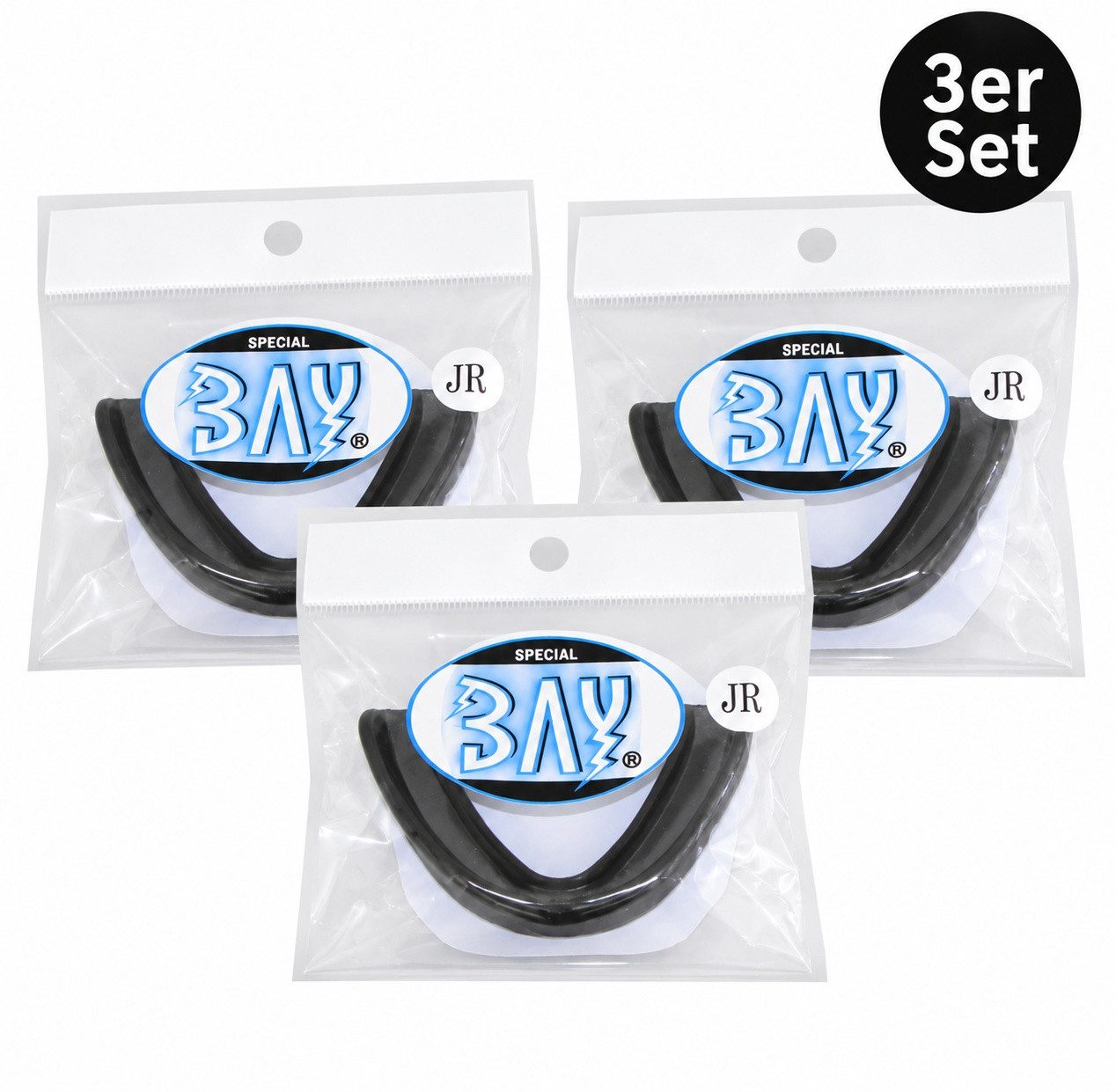 BAY-Sports Zahnschutz 3x Zahnschutz Set Kinder Zahnschützer Mundschutz Sport Kampfsport (3er Set, Zahnschutz), Für Kinder bis ca. 12 Jahre, Sparset in vielen Farben