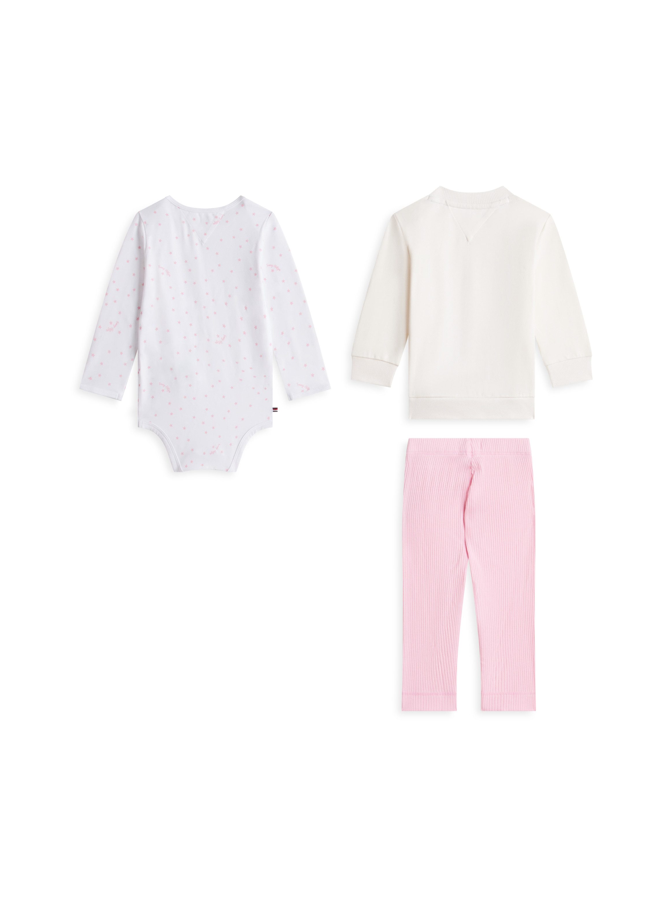 Tommy Hilfiger Neugeborenen-Geschenkset (Set, 3-tlg) Shirt, Body & Jerseyhose für Babys – Bild 4 von 5
