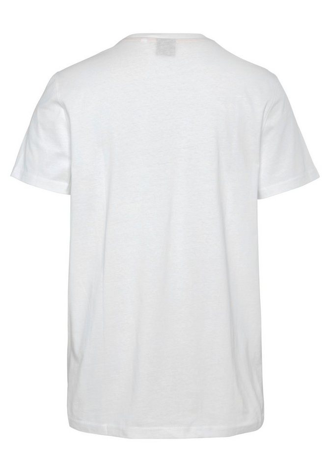 Northern Country T-Shirt (Set, 2-tlg) schwarz und weiß im 2er Set, aus  weicher nachhaltiger Baumwolle