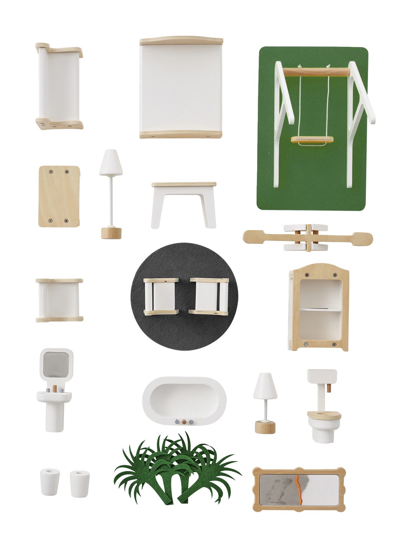 vertbaudet Puppenhaus Puppenhaus mit Zubehör aus Holz FSC® günstig online kaufen