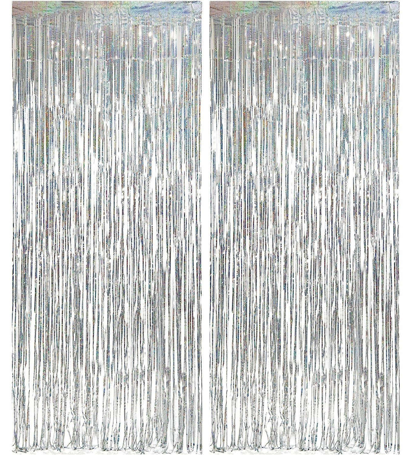 Montegoni Dekorationsfolie Vorhang 2er Set, Hintergrund Dekoration, Glitzer günstig online kaufen