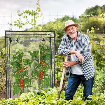 relaxdays Tomatengewächshaus Tomatengewächshaus mit PVC-Folie