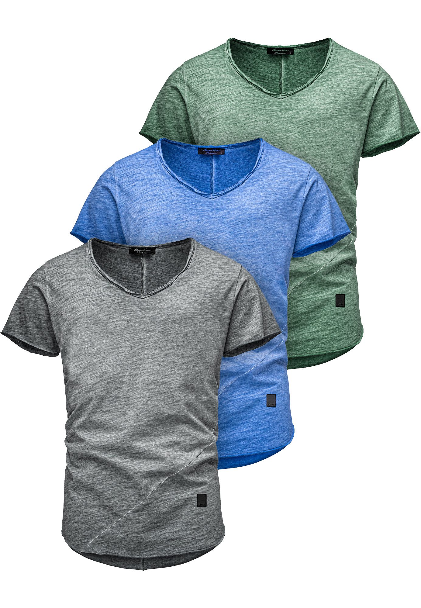 Amaci&Sons T-Shirt 3. NYC Herren 3er-Pack günstig online kaufen