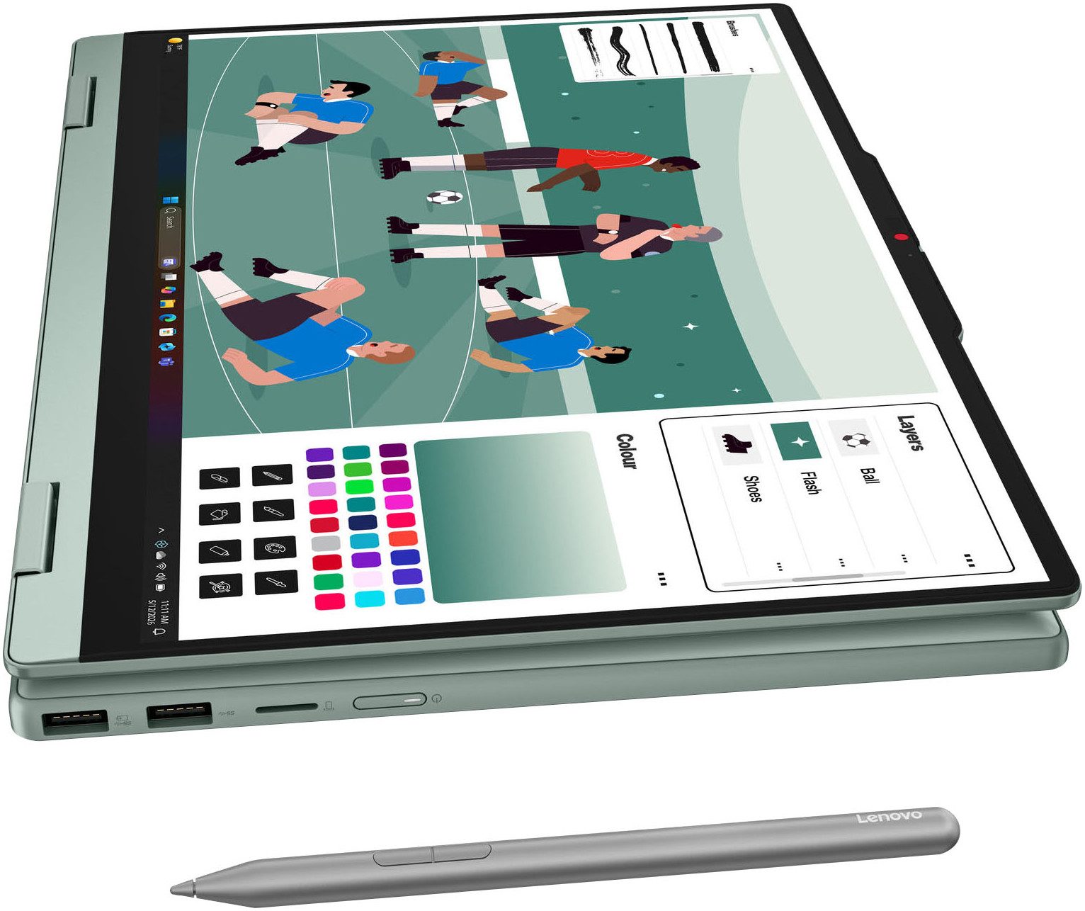 Lenovo IdeaPad 5 2-in-1 14AGP11 Convertible Notebook (AMD Ryzen™ AI 5, Radeon 840M, 16 GB, 512 GB SSD)