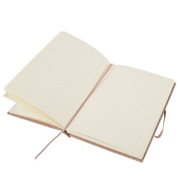Idena Notizbuch Notizbuch - Notebook - 192 Seiten - kariert - champagner Glitter