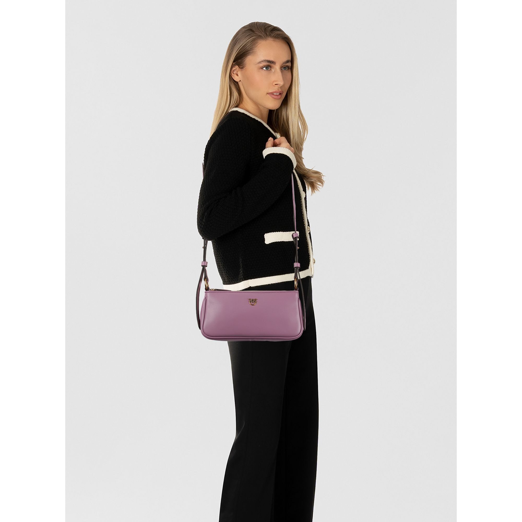 PINKO Umhängetasche Half Moon, Leder