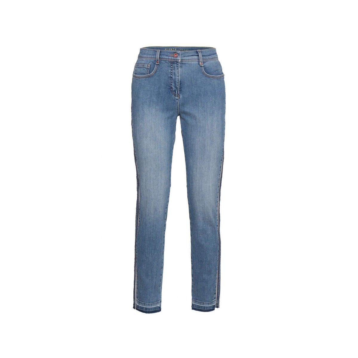 (1-tlg) bianca 5-Pocket-Jeans blau