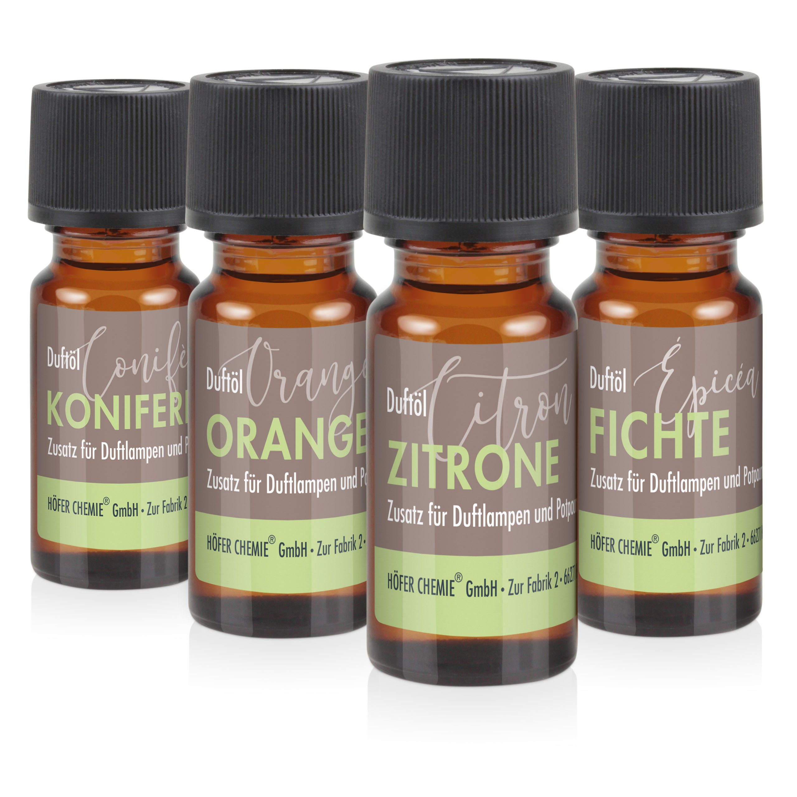 Höfer Chemie GmbH Duftöl Duftöl-Set Nr. 1 mit 4 Duftnoten, Vielseitige Düfte für Wellness und Entspannung