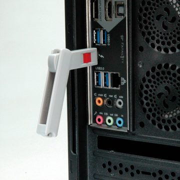 ROLINE USB Typ C Port Blocker, 1x Schloss und 1x Schlüssel Adapter