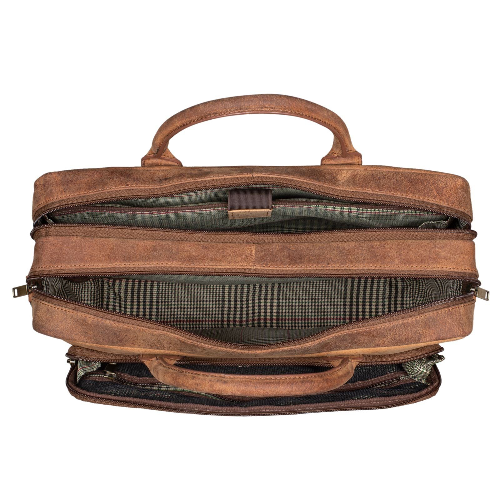 STILORD Laptoptasche "Dawson" Leder Aktentasche Umhängetasche – Bild 4 von 5