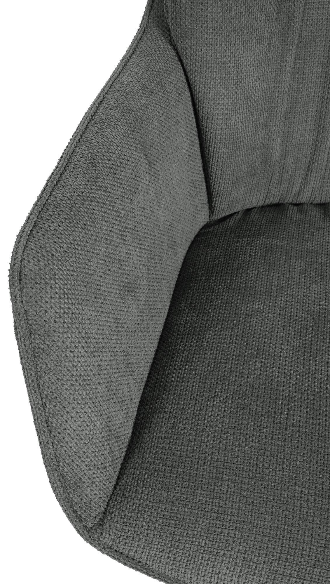 grau schwenkbarer CLP Polster-Stuhl Mit Esszimmerstuhl Jules, Stoff-Bezug