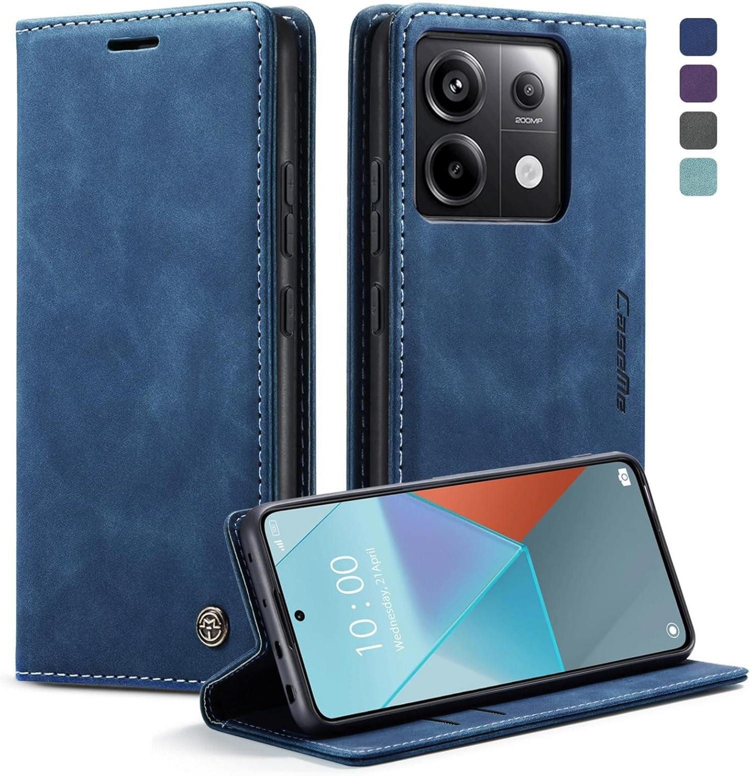 LuxusKollektion Handyhülle Handyhülle für Xiaomi Redmi Note 13 Pro 5G Premium Leder Flip Case